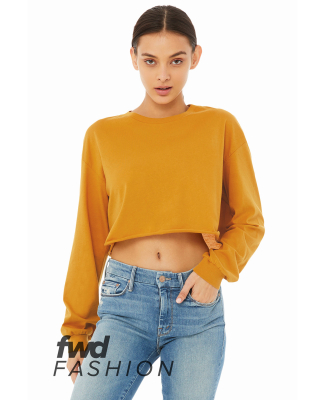 Bella + Canvas 6501 FWD Fashion Ladies' Cropped Lo in Mustard