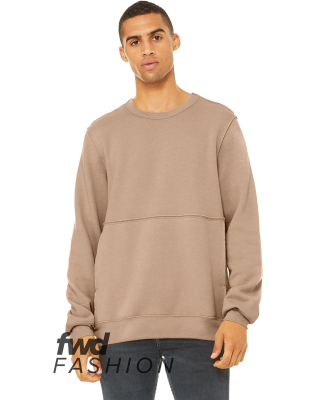 Bella + Canvas 3743 FWD Fashion Unisex Raw Seam Cr in Heather oat