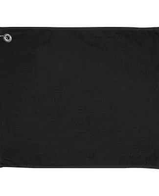 Carmel Towel Company C162523GH Golf Towel with Gro in Black