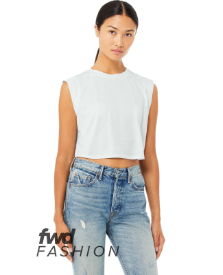 Bella + Canvas 8483 FWD Fashion Ladies' Festival C in Ice blue triblend
