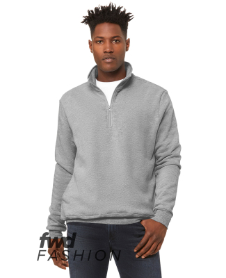 Bella + Canvas 3740 FWD Fashion Unisex Quarter Zip in Athletic heather