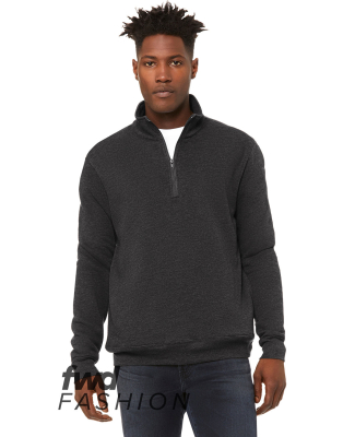Bella + Canvas 3740 FWD Fashion Unisex Quarter Zip in Dark grey heather