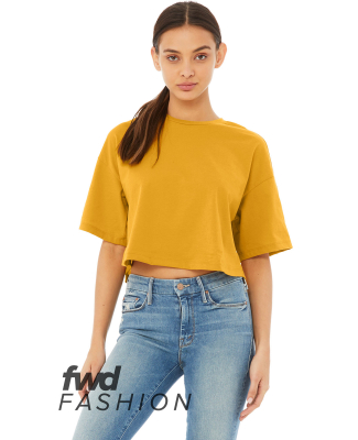 Bella + Canvas 6482 FWD Fashion Ladies' Jersey Cro in Mustard