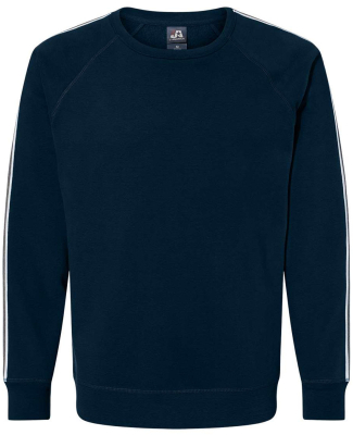 J America 8641 Adult Rival Crewneck Sweatshirt in Navy