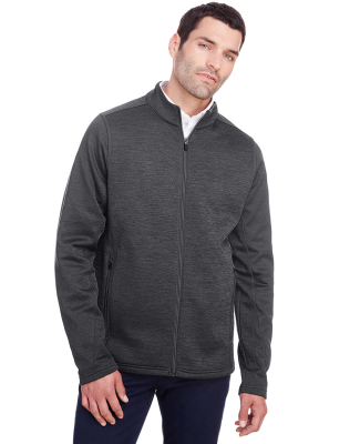 North End NE712 Men's Flux 2.0 Full-zip Jacket in Black heather/ carbon