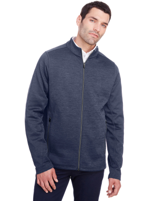 North End NE712 Men's Flux 2.0 Full-zip Jacket in Classic navy heather/ carbon