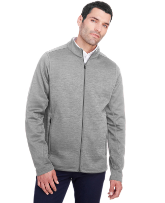 North End NE712 Men's Flux 2.0 Full-zip Jacket in Light heather/ carbon
