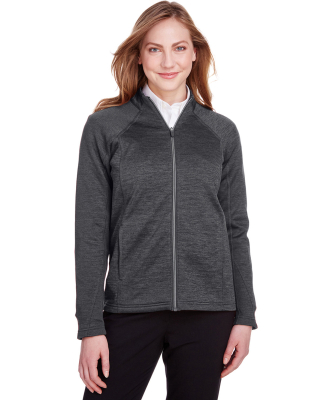 North End NE712W Ladies Flux 2.0 Full-zip Jacket in Black heather/ carbon