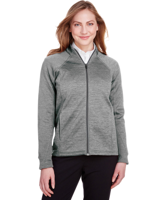 North End NE712W Ladies Flux 2.0 Full-zip Jacket in Light heather/ carbon