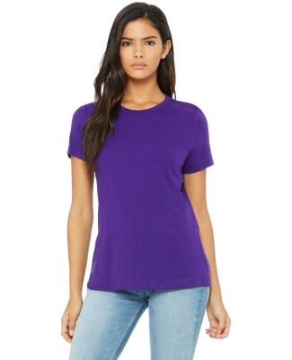 Bella + Canvas 6400 Ladies' Relaxed Jersey Short-S in Team purple