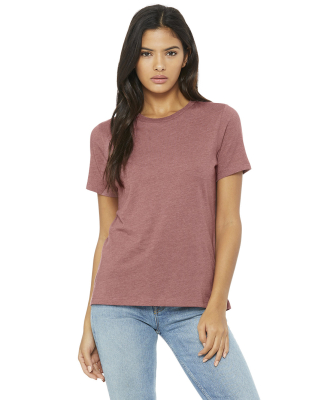 Bella + Canvas 6400 Ladies' Relaxed Heather CVC Sh in Heather mauve