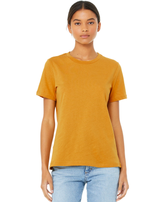 Bella + Canvas 6400 Ladies' Relaxed Heather CVC Sh in Heather mustard