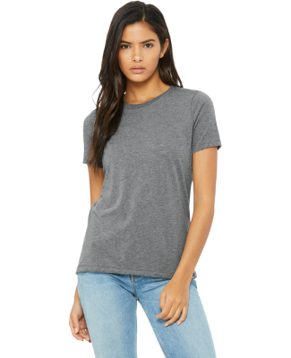 Bella + Canvas 6400 Ladies' Relaxed Triblend T-Shi in Grey triblend