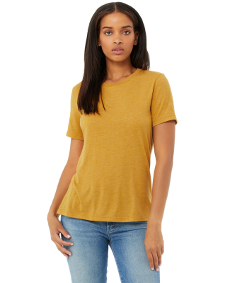 Bella + Canvas 6400 Ladies' Relaxed Triblend T-Shi in Mustard triblend