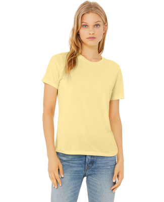 Bella + Canvas 6400 Ladies' Relaxed Triblend T-Shi in Pale yellow triblend
