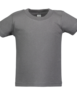 Rabbit Skins 3401 Infant Cotton Jersey T-Shirt in Charcoal