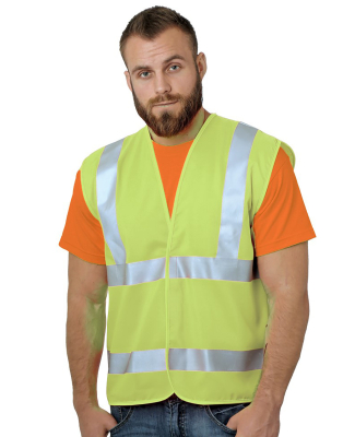 Bayside Apparel 3789 Unisex ANSI Economy Vest in Lime green