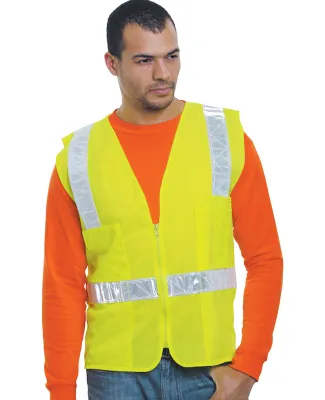 Bayside Apparel 3788 Unisex ANSI Surveyor Vest in Lime green