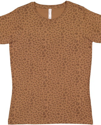 LA T 3516 Ladies' Fine Jersey T-Shirt in Brown leopard