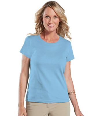 LA T 3516 Ladies' Fine Jersey T-Shirt in Light blue