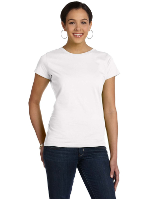 LA T 3516 Ladies' Fine Jersey T-Shirt in White