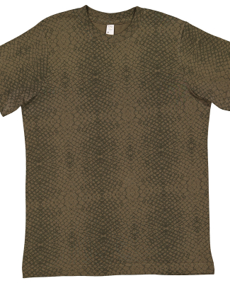 LA T 6101 Youth Fine Jersey T-Shirt in Green reptile