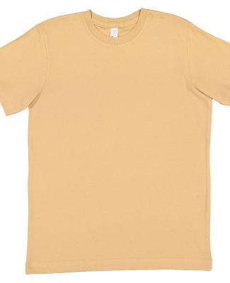 LA T 6101 Youth Fine Jersey T-Shirt in Latte