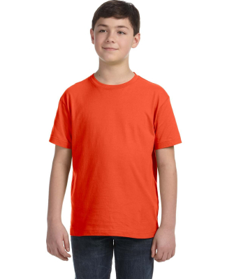 LA T 6101 Youth Fine Jersey T-Shirt in Orange