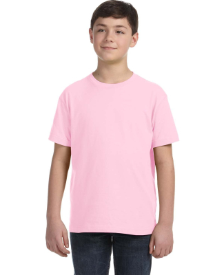 LA T 6101 Youth Fine Jersey T-Shirt in Pink
