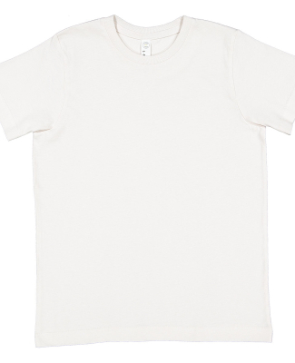 LA T 6101 Youth Fine Jersey T-Shirt in Porcelain