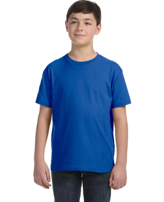LA T 6101 Youth Fine Jersey T-Shirt in Royal