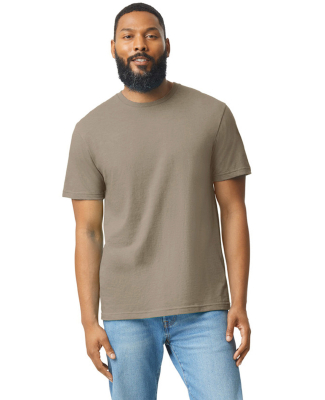 Gildan 64000CVC Men's Softstyle CVC T-Shirt in Dune mist