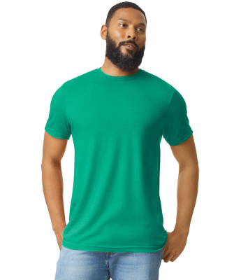 Gildan 64000CVC Men's Softstyle CVC T-Shirt in Kelly mist