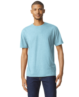 Gildan 64000CVC Men's Softstyle CVC T-Shirt in Light blue mist