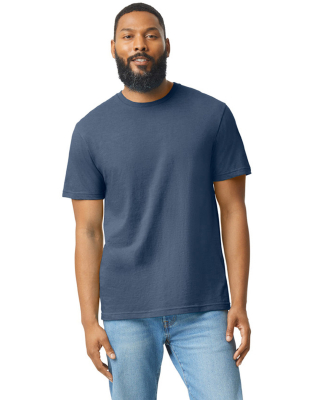 Gildan 64000CVC Men's Softstyle CVC T-Shirt in Navy mist