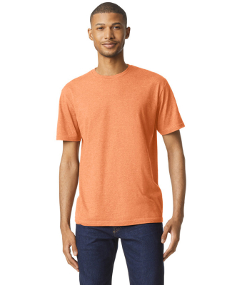 Gildan 64000CVC Men's Softstyle CVC T-Shirt in Tangerine mist