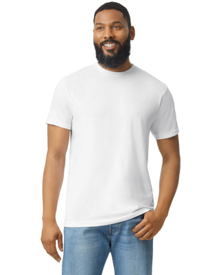 Gildan 64000CVC Men's Softstyle CVC T-Shirt in White