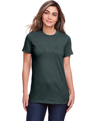 Gildan 64001LCVC Ladies' Softstyle CVC T-Shirt in Steel blue