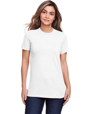 Gildan 64001LCVC Ladies' Softstyle CVC T-Shirt in White