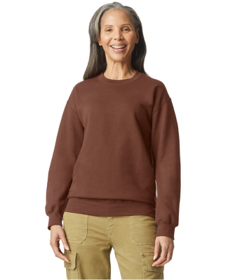 Gildan SF000 Adult Softstyle® Fleece Crew Sweatsh in Cocoa