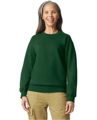 Gildan SF000 Adult Softstyle® Fleece Crew Sweatsh in Forest green