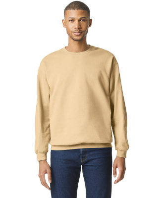 Gildan SF000 Adult Softstyle® Fleece Crew Sweatsh in Yellow haze