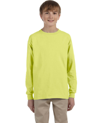 Jerzees 29BLR Youth DRI-POWER® ACTIVE Long-Sleeve in Safety green