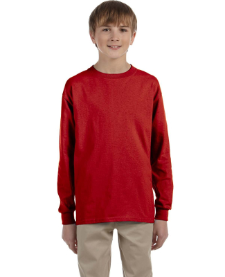 Jerzees 29BLR Youth DRI-POWER® ACTIVE Long-Sleeve in True red