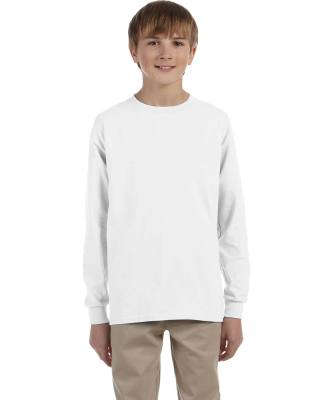 Jerzees 29BLR Youth DRI-POWER® ACTIVE Long-Sleeve in White