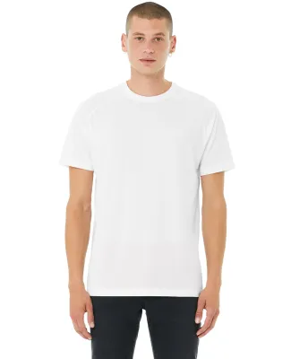 Bella + Canvas 3201 FWD Fashion Men's Heather CVC  in Solid wht blend