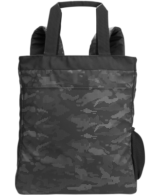 North End NE901 Convertible Backpack Tote in Black/ carbon