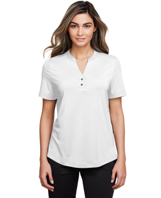 North End NE100W Ladies' Jaq Snap-Up Stretch Perfo in White