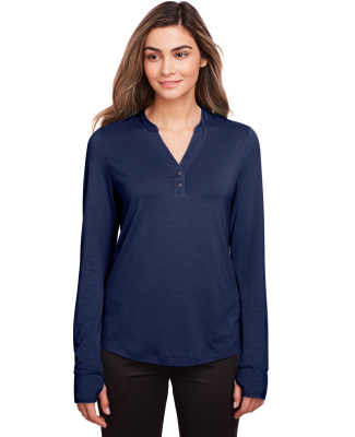 North End NE400W Ladies' Jaq Snap-Up Stretch Perfo in Classic navy