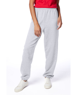 Hanes P650 Polyester Fleece Pant in Light steel